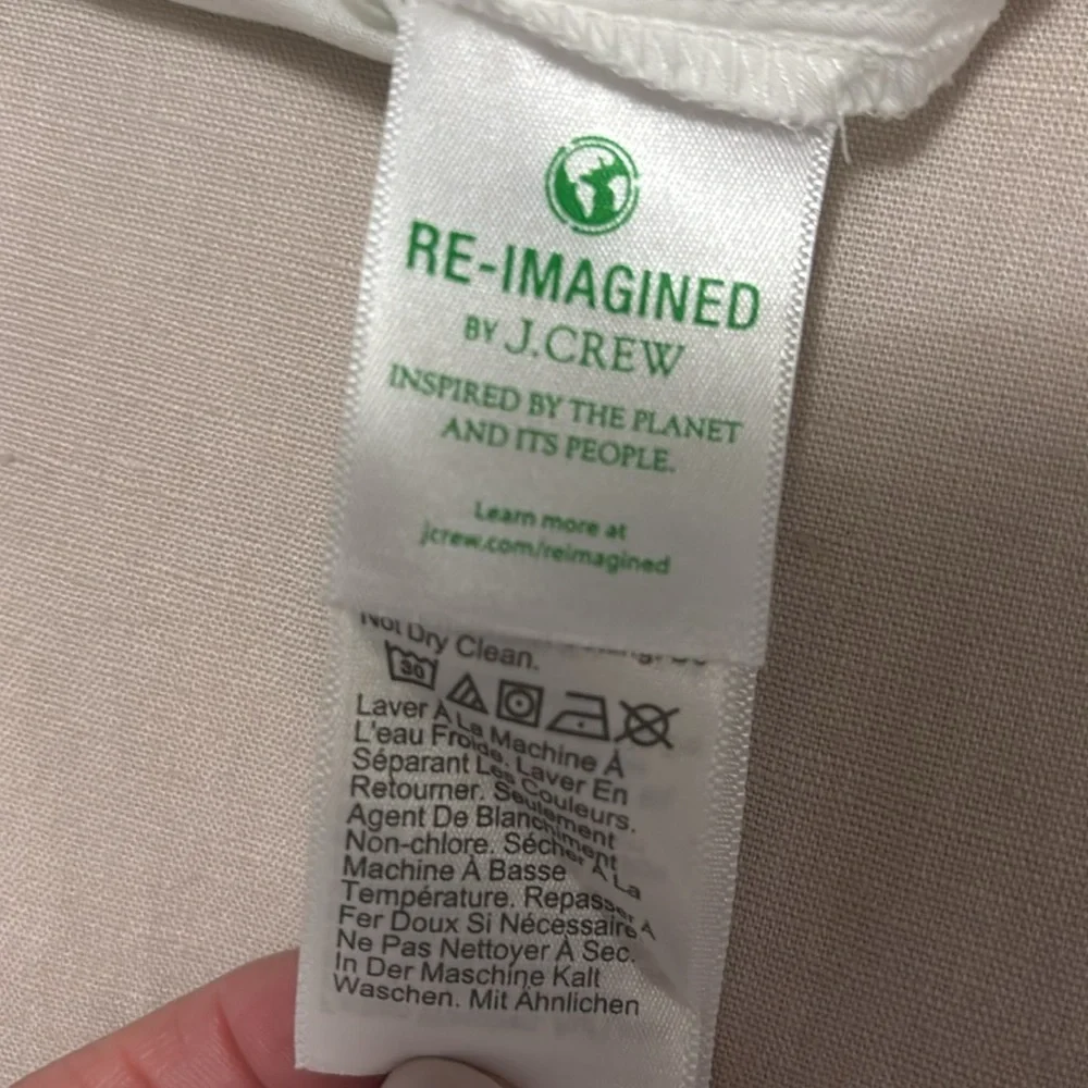 NWT JCrew palm tree printed blouse, size M - Picture 4 of 6